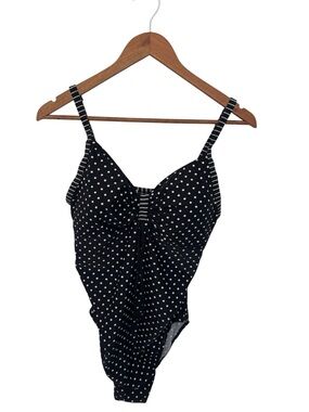 Noppies Maternity Black Polka Dot One-Piece Swimsuit M/L